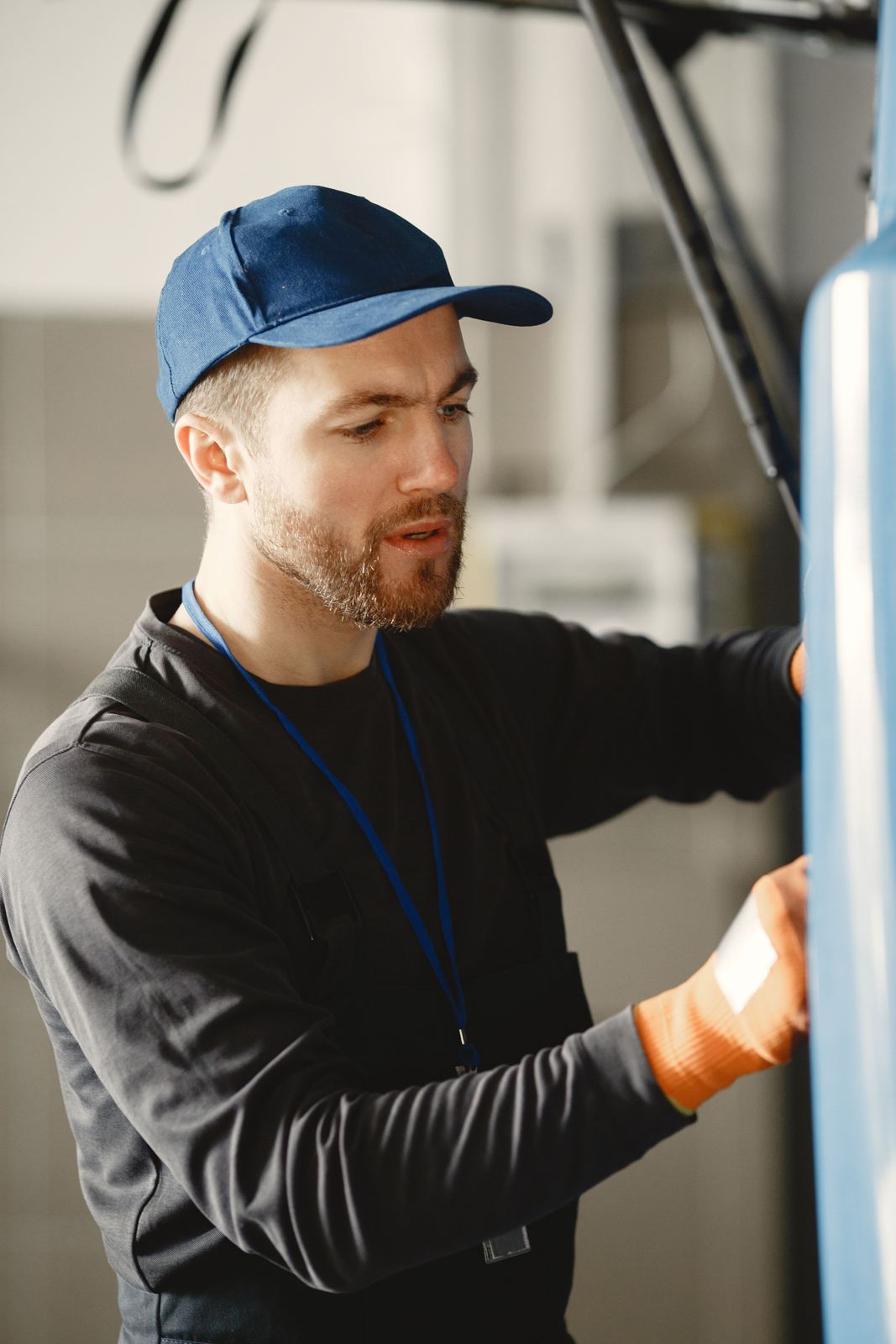 Appliance Repair trainee working on equipment